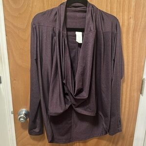 NWOT Zyia deep purple yoga shawl